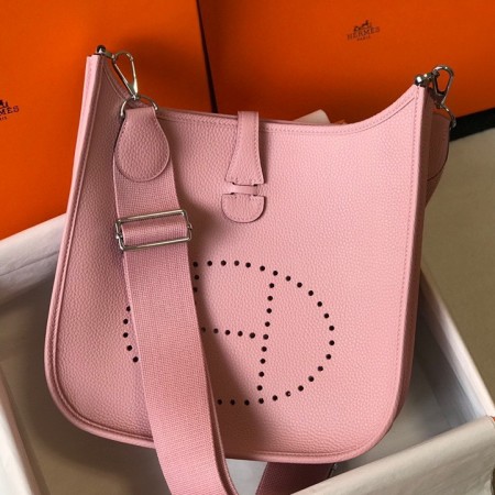Hermes Evelyne III 29 Bag In Pink Clemence Leather