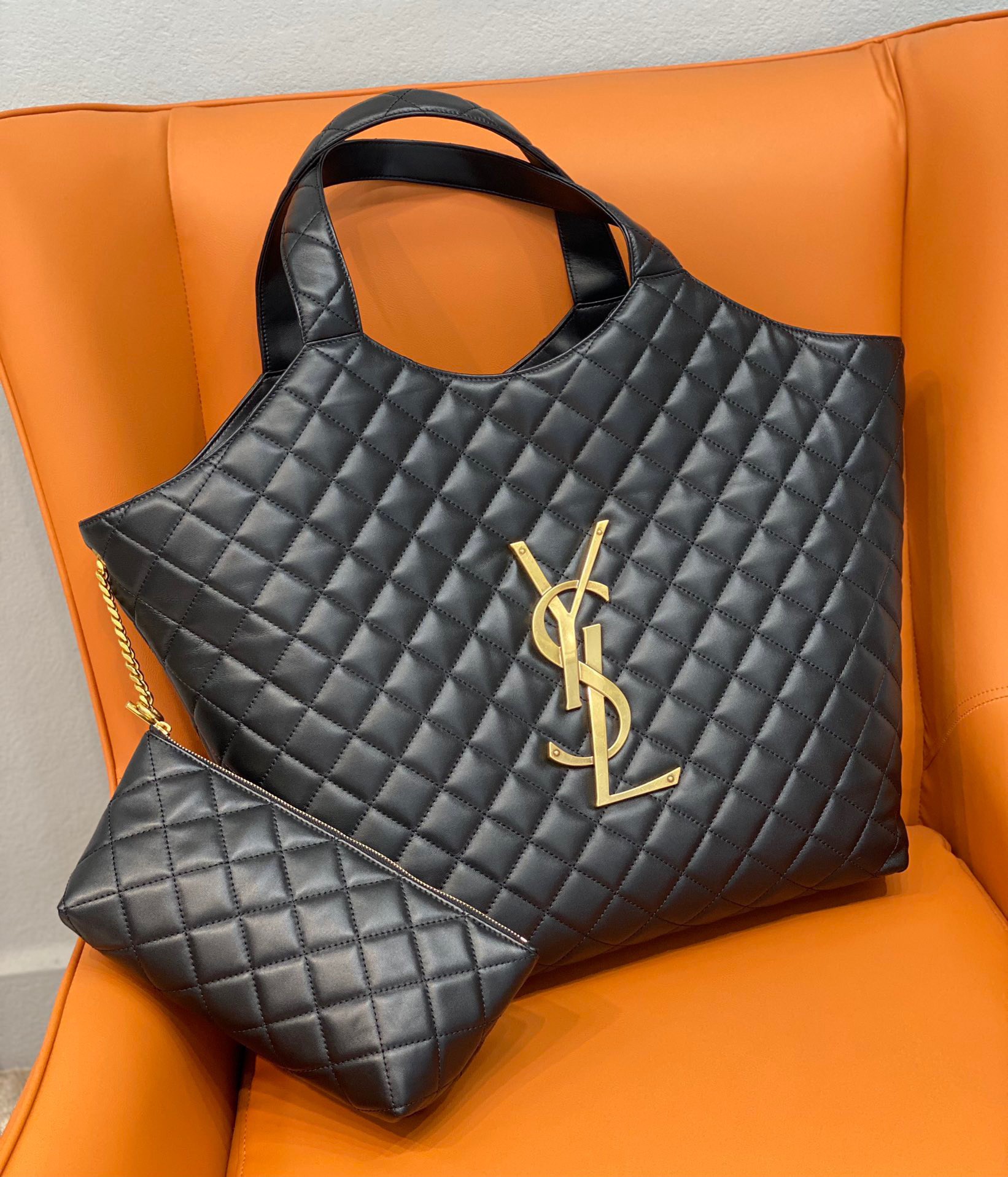 YSL ICARE MAXI SHOPPING BAG DENIM replica - Affordable Luxury Bags