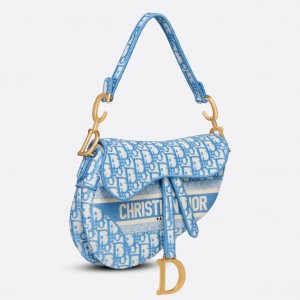 Replica Christian Dior Saddle Bag M0446 Blue Fake Wholesale