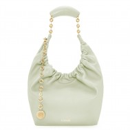 Loewe Small Squeeze Bag in Spring Jade Nappa Lambskin