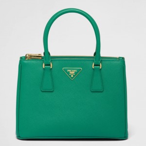 Prada Galleria Medium Bag In Mango Saffiano Leather