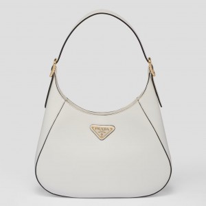 Prada Shoulder Bag in White Leather