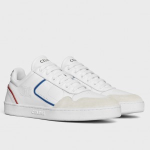 Celine Women's CT-10 Low-top Sneakers in White Leather