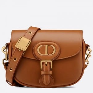 Dior Bobby Small Bag In Brown Box Calfskin