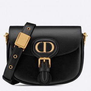 Dior Bobby Small Bag In Black Box Calfskin