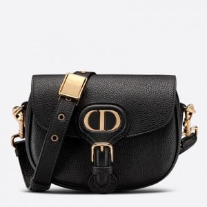 Dior Bobby Small Bag In Black Grained Calfskin