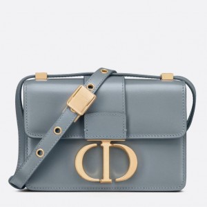 Dior 30 Montaigne Micro Bag In Grey Box Calfskin