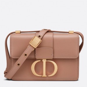 Dior 30 Montaigne Micro Bag In Poudre Box Calfskin