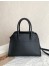 The Row Margaux 10 Top Handle Bag in Black Leather