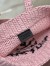 Prada Small Crochet Tote Bag in Pink Raffia-effect Yarn
