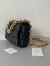 Bottega Veneta Chain Cassette Bag In Black Intrecciato Lambskin