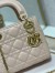 Dior Lady Dior Mini Bag with Chain in Powder Cannage Lambskin