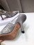 Dior J'Adior Slingback Pumps 100mm In Gray Toile de Jouy Reverse