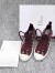 Dior Walk'N'Dior Mid-top Sneakers In Bordeaux Oblique Canvas