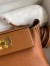Hermes 24/24 Mini 21 Handmade Bag in Gold Evercolor Leather 