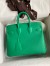 Hermes Shadow Birkin 25 Limited Edition Bag In Green Swift Calfskin