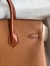 Hermes Touch Birkin 25 Bag in Gold Togo and Matte Alligator Leather