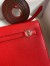 Hermes Kelly Danse II Handmade Bag In Red Evercolor Calfskin