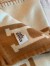 Hermes Avalon Throw Blanket in Camel Wool and Cashmere