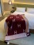Hermes Avalon Throw Blanket in Fuchsia Wool and Cashmere