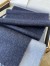 Loewe Double Face Scarf in Navy/Light Blue Wool and Cashmere