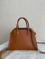 The Row Margaux 10 Top Handle Bag in Brown Leather 