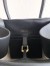 The Row Margaux 10 Top Handle Bag in Black Leather
