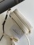 Saint Laurent Lou Belt Bag In White Quilted Calfskin