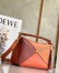 Loewe Puzzle Small Bag In Multicolour Orange Calfskin