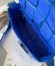 Bottega Veneta Cassette Bag In Cobalt Wrinkled Intreccio Calfskin