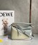 Loewe Puzzle Small Bag In Multicolour Grey Calfskin