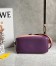 Loewe Puzzle Small Bag In Multicolour Purple Calfskin
