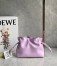 Loewe Mini Flamenco Clutch Bag In Bloom Orchid Calfskin