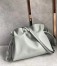 Loewe Flamenco Clutch Bag In Ash Grey Calfskin