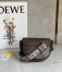 Loewe Mini Gate Dual Bag In Chocolate Calfskin