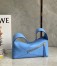 Loewe Puzzle Hobo Bag In Blue Nappa Calfskin