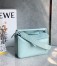 Loewe Puzzle Small Bag In Aquamarine Satin Calfskin