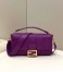 Fendi Large Baguette Bag In Purple FF Nappa Leather