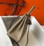 Hermes Kelly 25cm Retourne Bag in Tourterelle Clemence Leather GHW