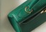 Hermes Kelly 28cm Retourne Bag in Malachite Clemence Leather GHW