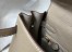 Hermes Kelly 25cm Retourne Bag in Tourterelle Clemence Leather GHW