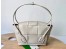 Bottega Veneta Arco Small Bag In White Intrecciato Calfskin