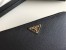 Prada Zip Around Wallet in Black Saffiano Leather 