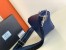 Prada Triangle Shoulder Bag In Blue Saffiano Leather