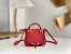 Chloe Marcie Mini Double Carry Bag in Red Grained Leather