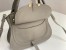Chloe Marcie Small Double Carry Bag in Grey Grained Leather