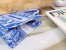 Dior Small Book Tote Bag In Blue Transparent Toile de Jouy Canvas