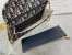 Dior Bobby East-West Chain Pouch in Blue Oblique Jacquard