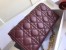 Dior Lady Dior Chain Pouch In Bordeaux Cannage Lambskin
