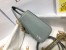 Dior Lady Dior Mini Chain Bag with Chain in Grey Patent Calfskin
